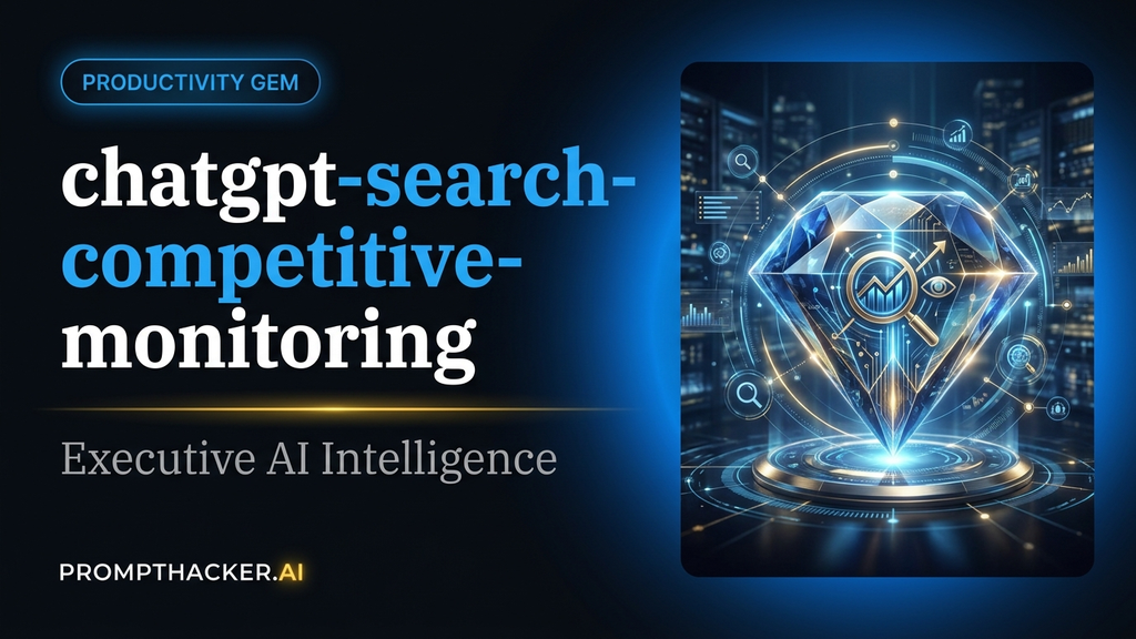 chatgpt search competitive monitoring