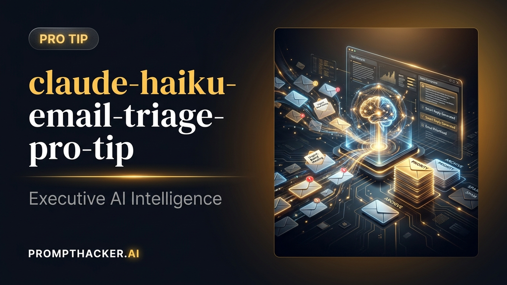 claude haiku email triage pro tip