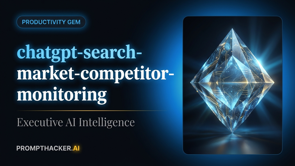 chatgpt search market competitor monitoring