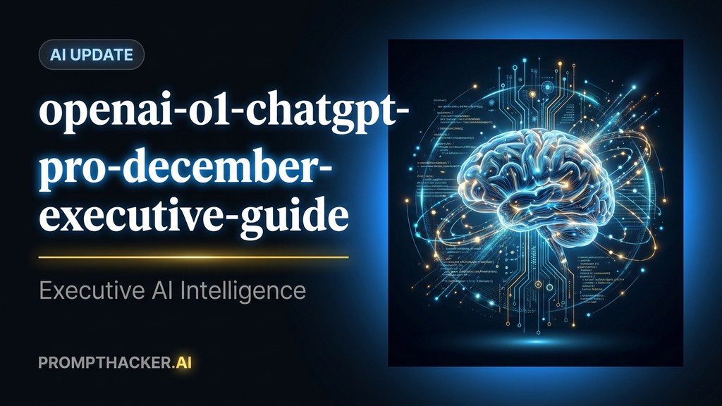 openai o1 chatgpt pro december executive guide