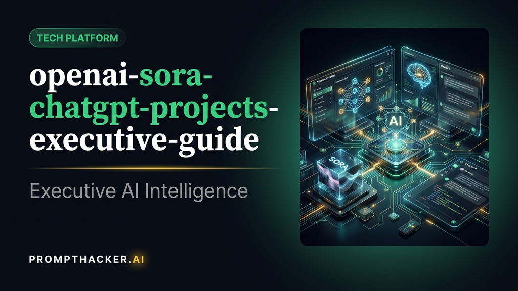 openai sora chatgpt projects executive guide