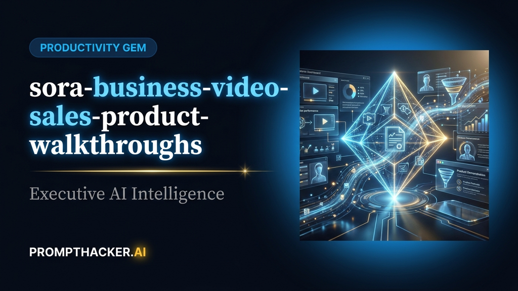 sora business video sales product walkthroughs
