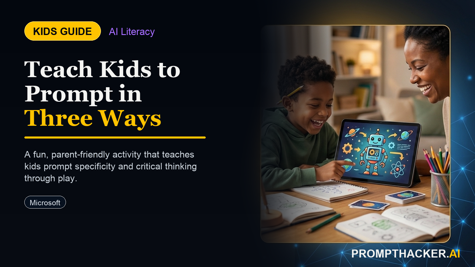 ask ai explain 3 ways kids