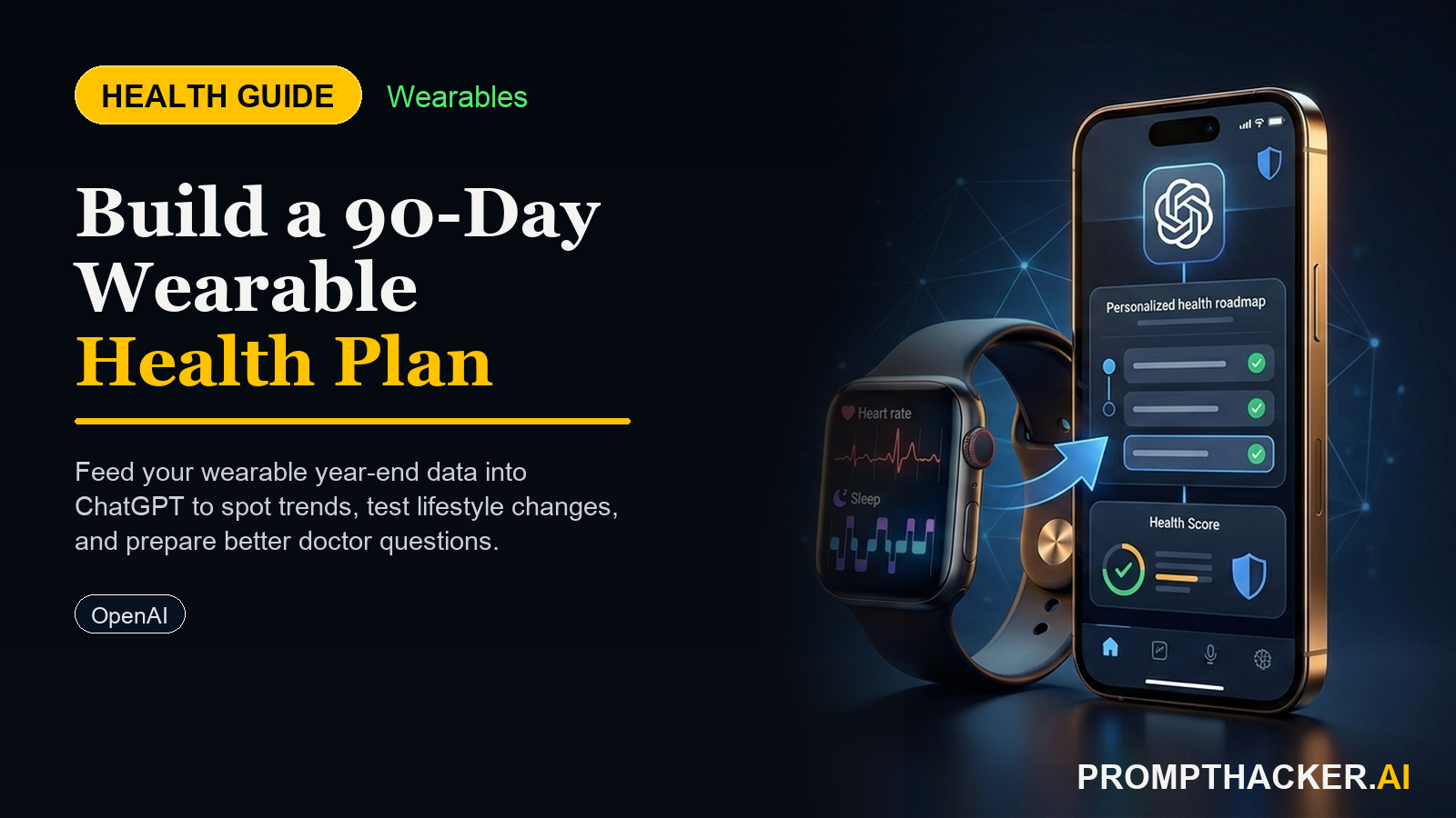 wearable health data chatgpt 90 day plan