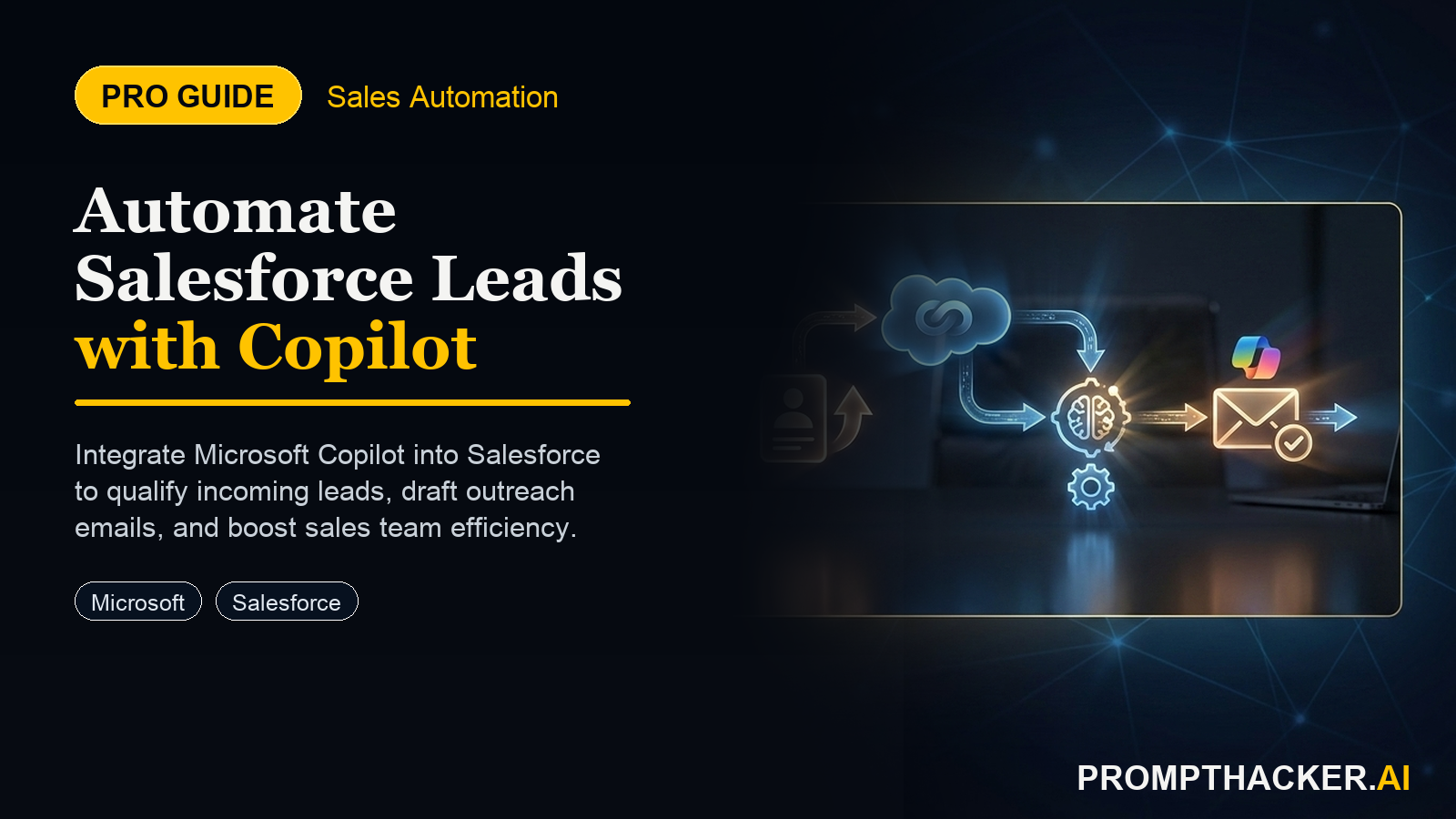 copilot salesforce crm automate lead outreach