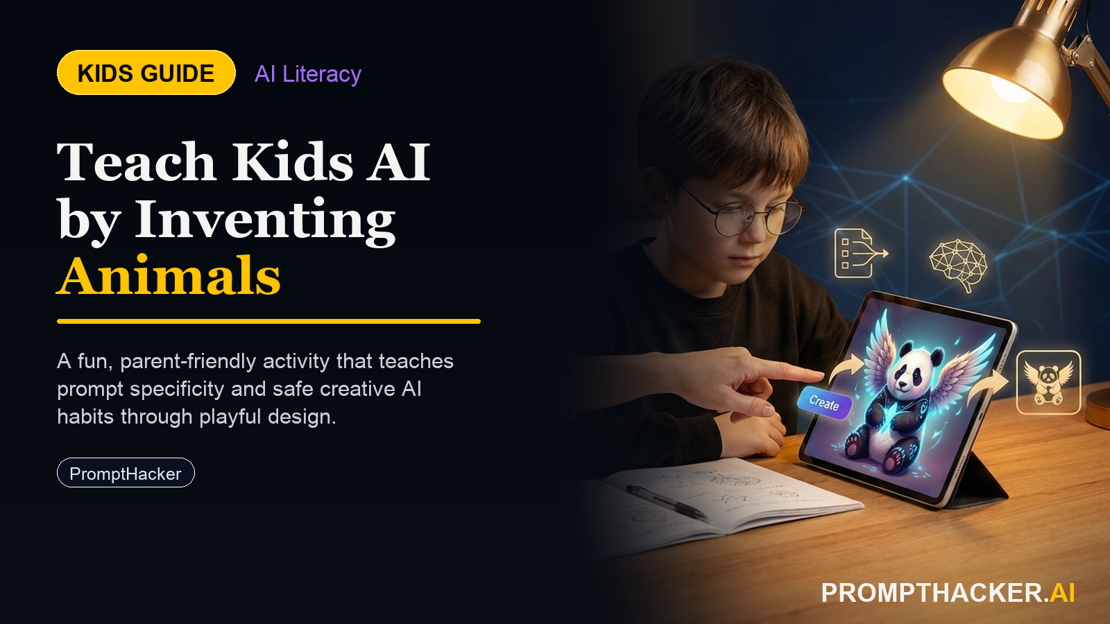 ai kids imagination machine invent animal