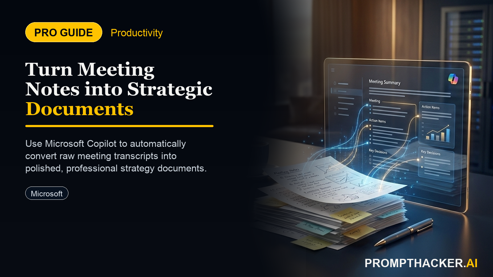 microsoft copilot automates strategic documents