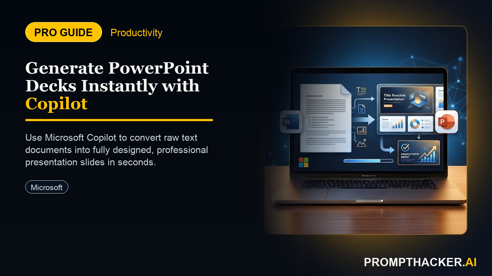 copilot powerpoint instant presentation generation