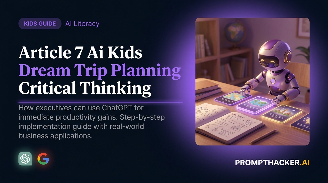 ai kids dream trip planning critical thinking