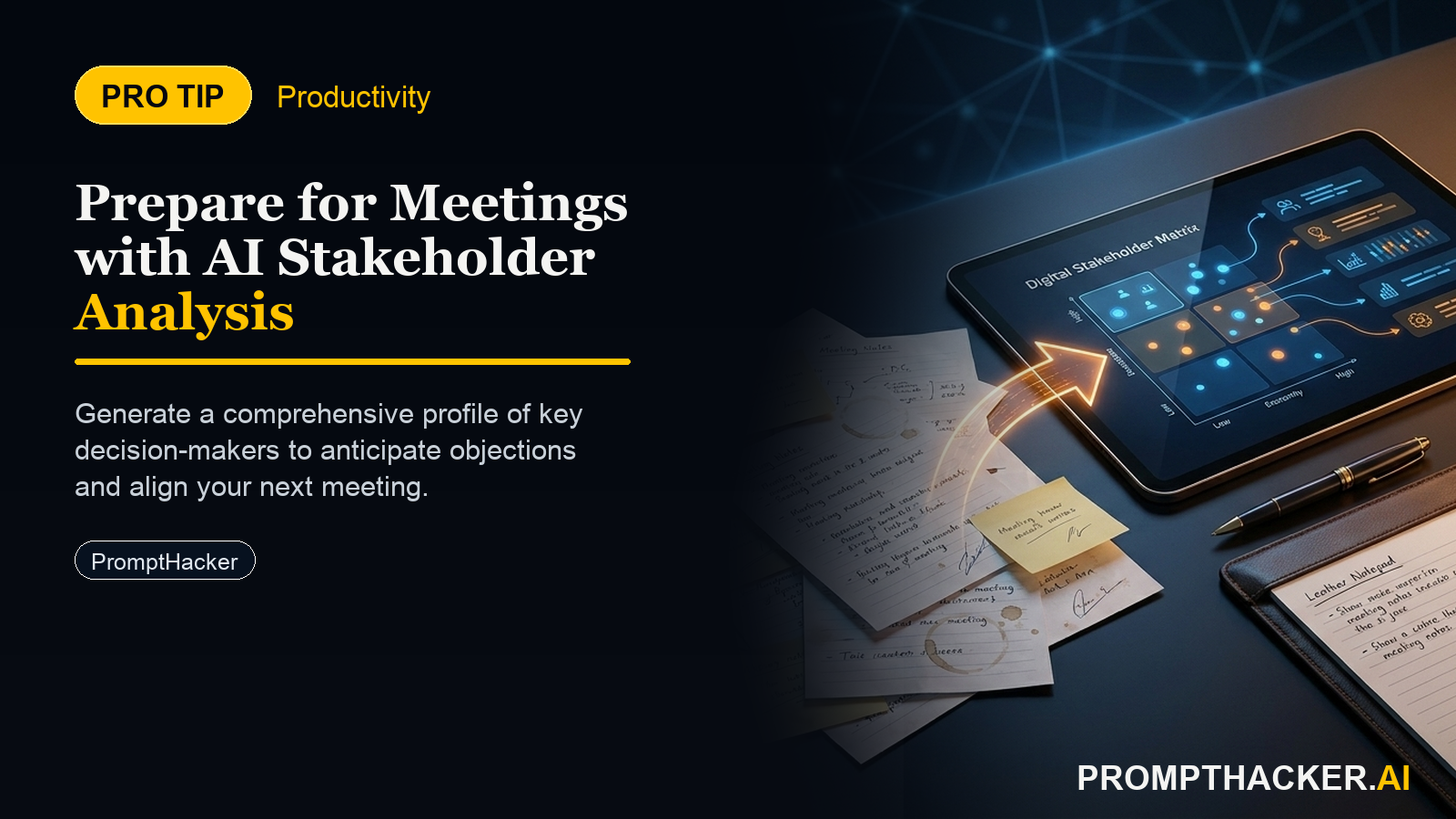 ai stakeholder analysis strategic meeting prep