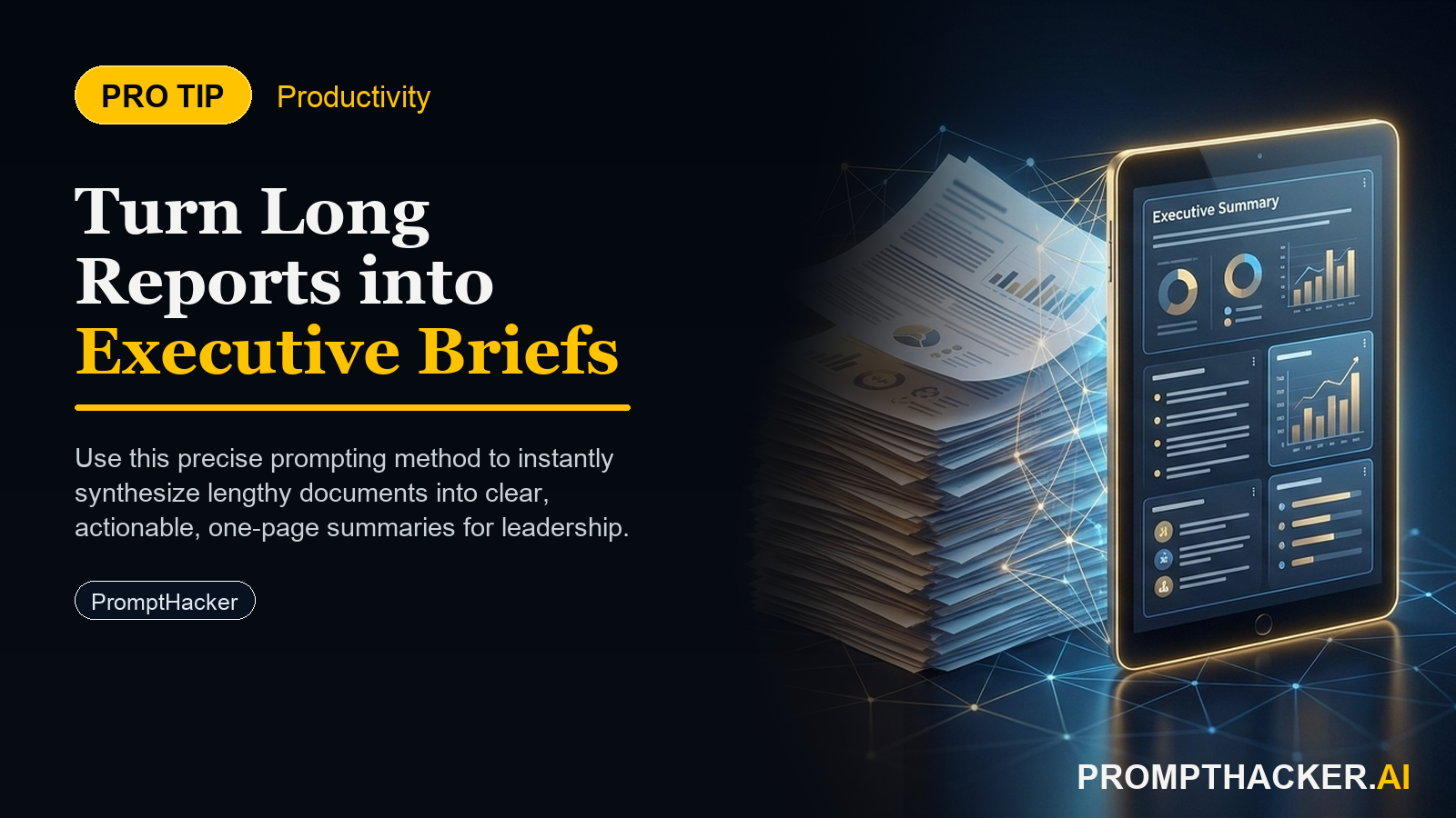 executive brief lengthy reports ai synthesis