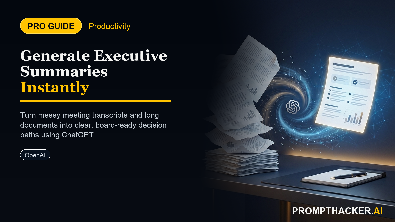 chatgpt rapid executive summary generation