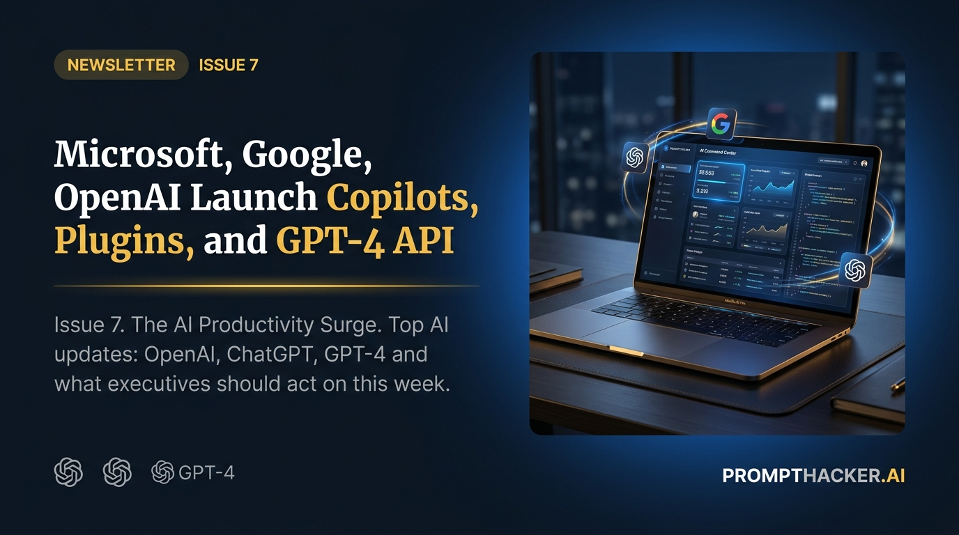 ai productivity surge microsoft google openai launch copilots