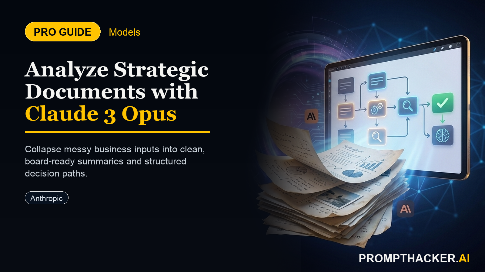 claude 3 opus strategic document analysis ai
