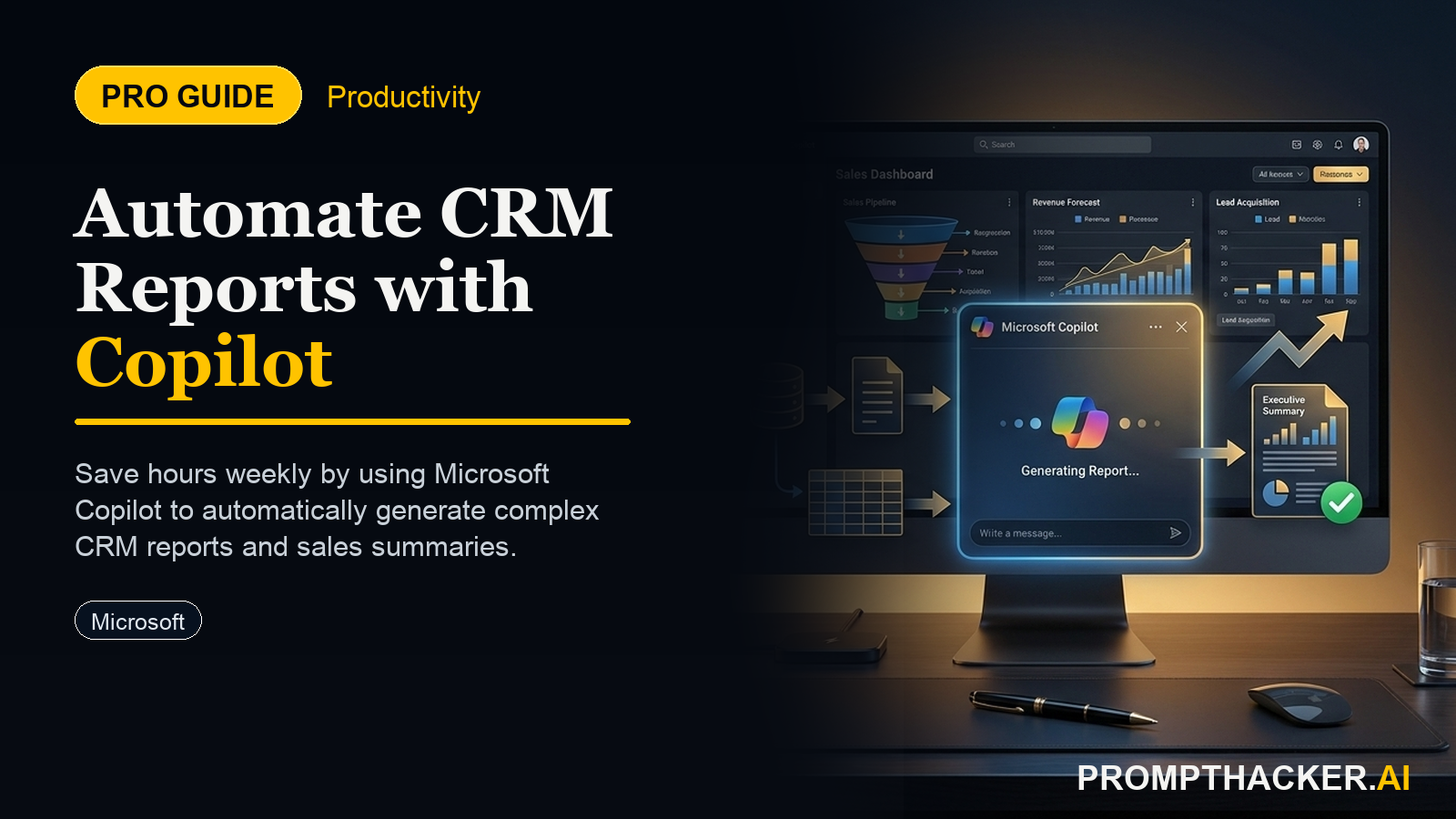 copilot automates crm report generation