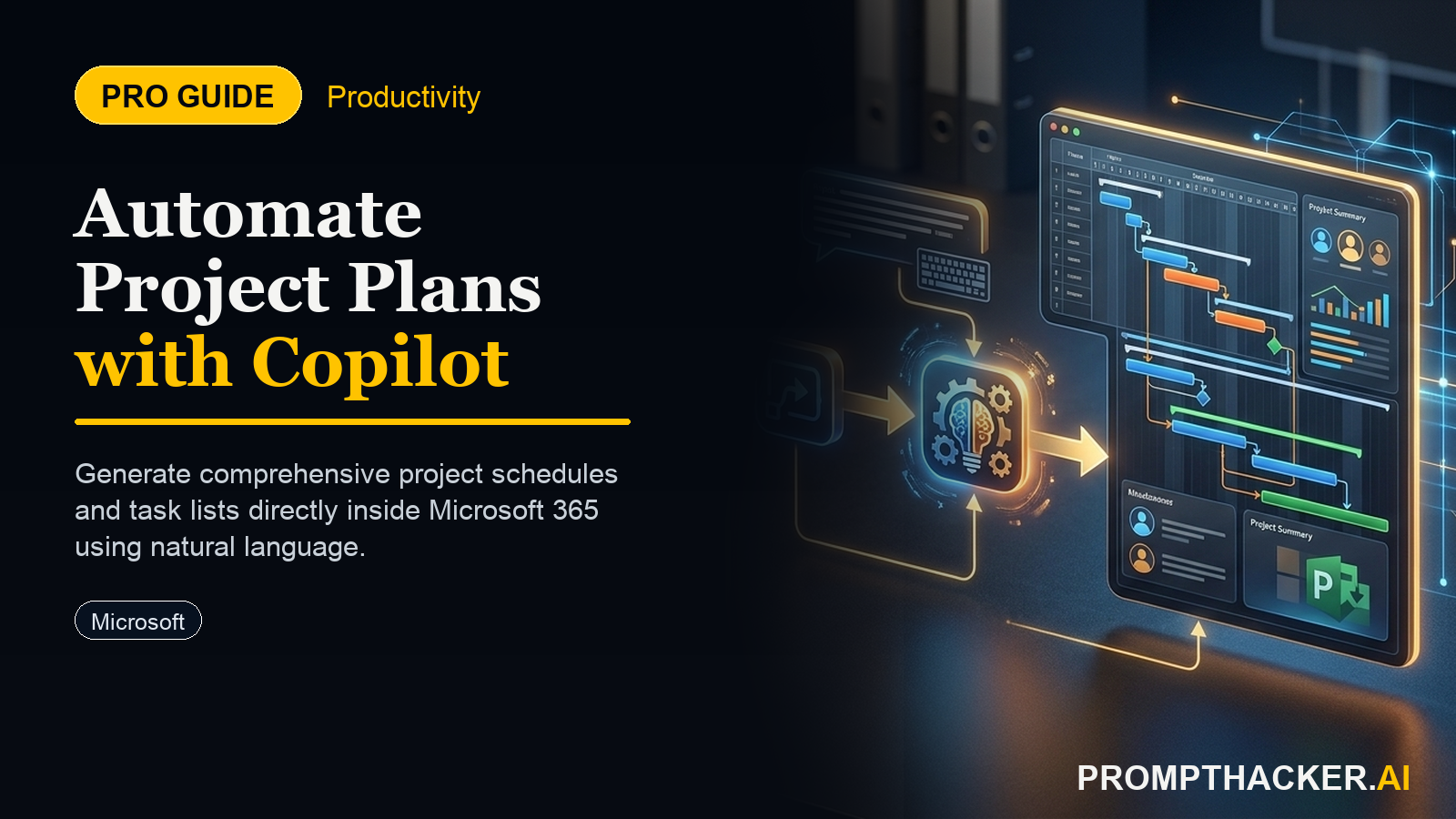 copilot microsoft365 automated project plan generation