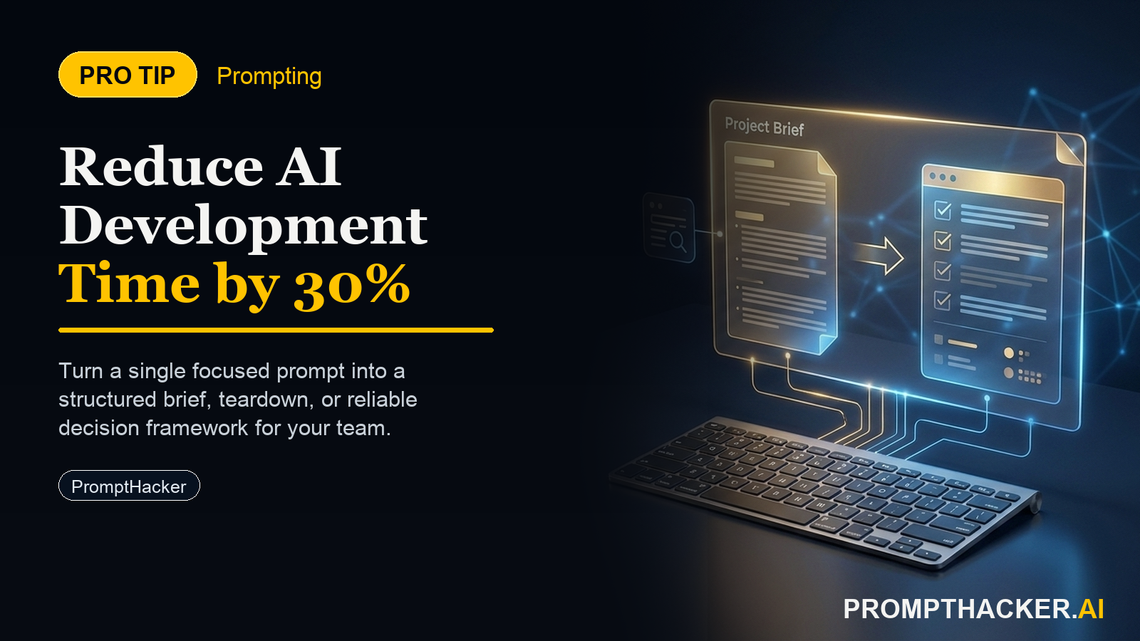 prompt engineering optimization save development time