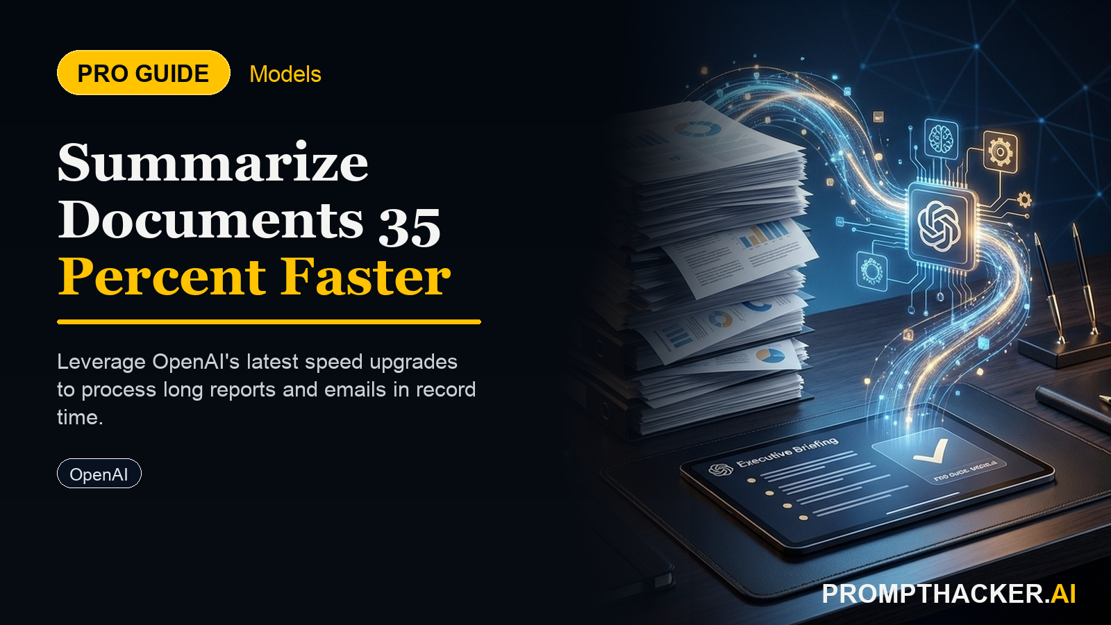 chatgpt summarization speed executive review