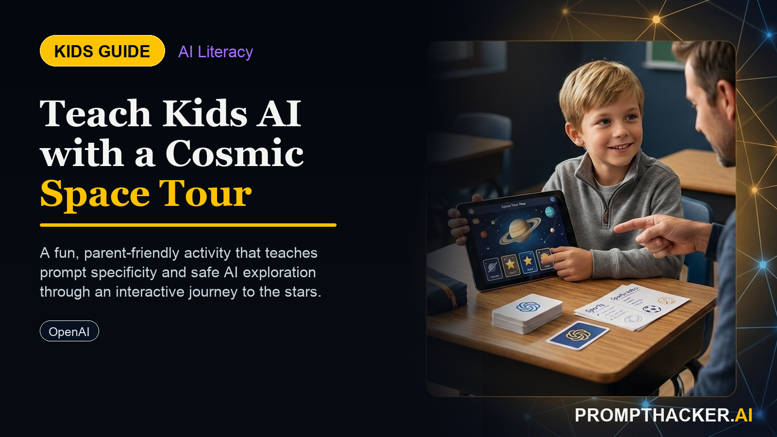 ai kids space tour guide curiosity exploration