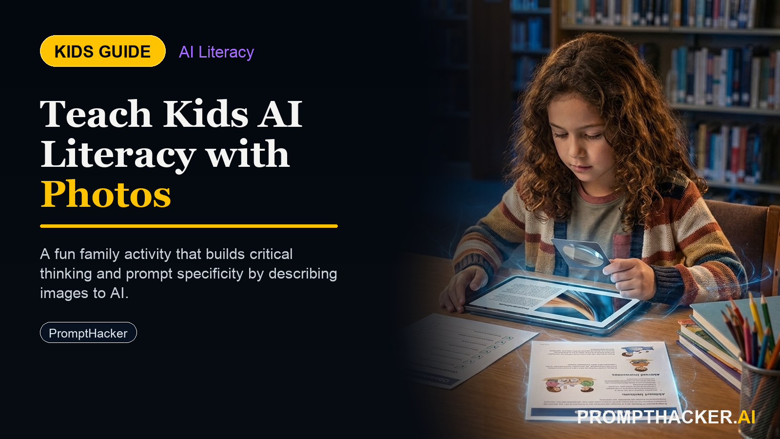 ai for kids describe photo critical thinking