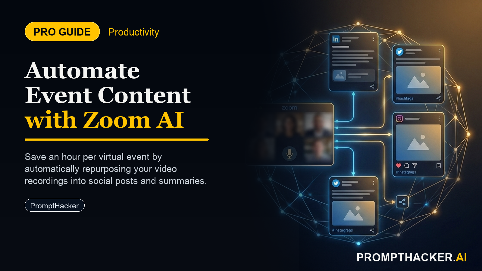 zoom ai automates event content creation