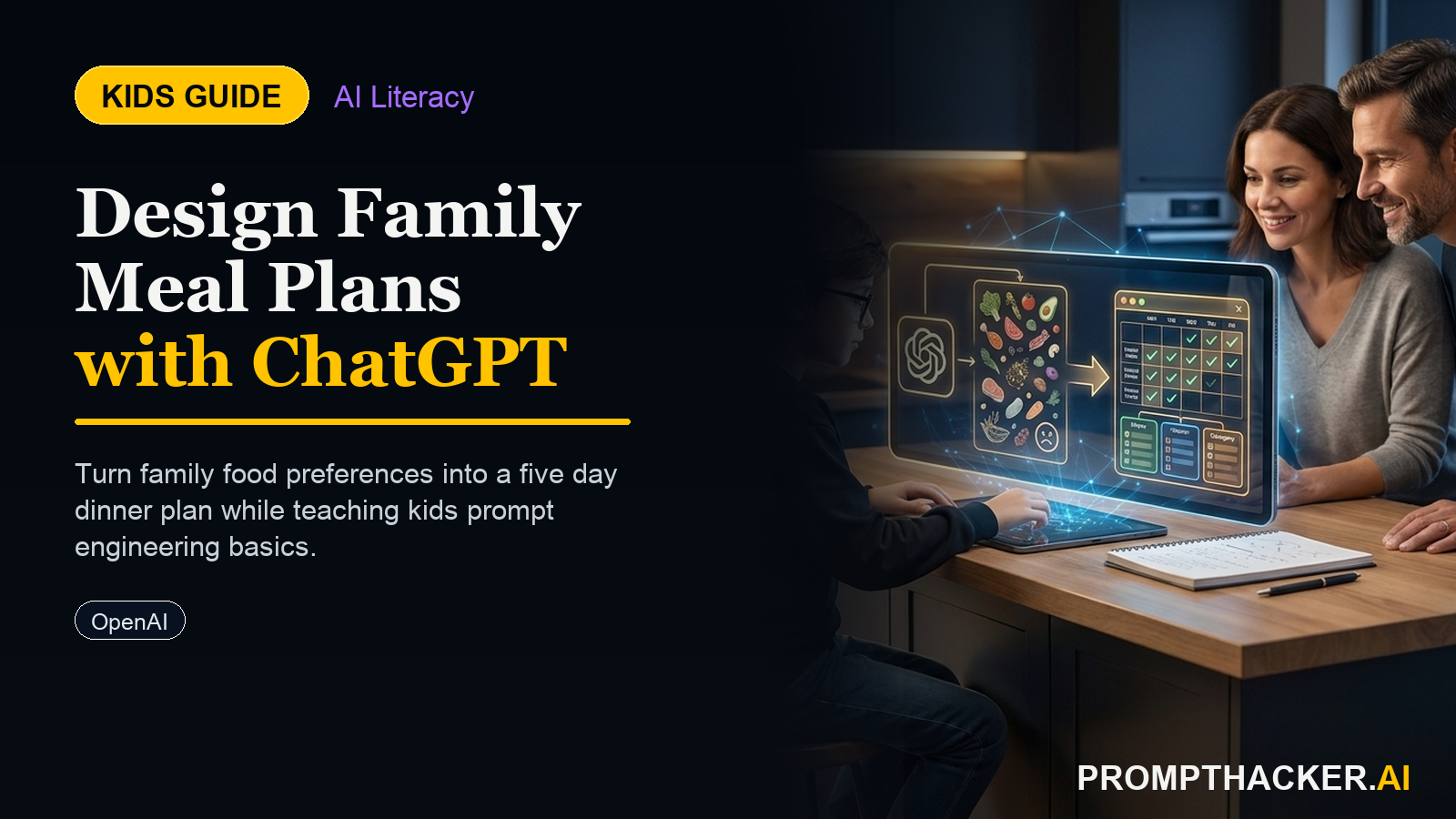 chatgpt family meal plan personalized dinners