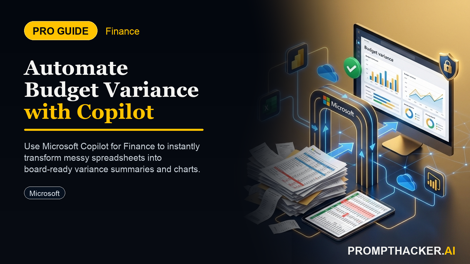 copilot finance automates budget variance