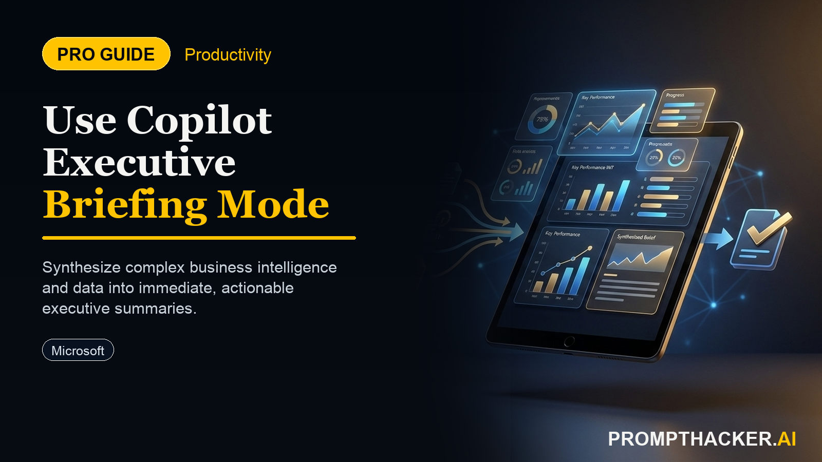 copilot executive briefing mode data synthesis