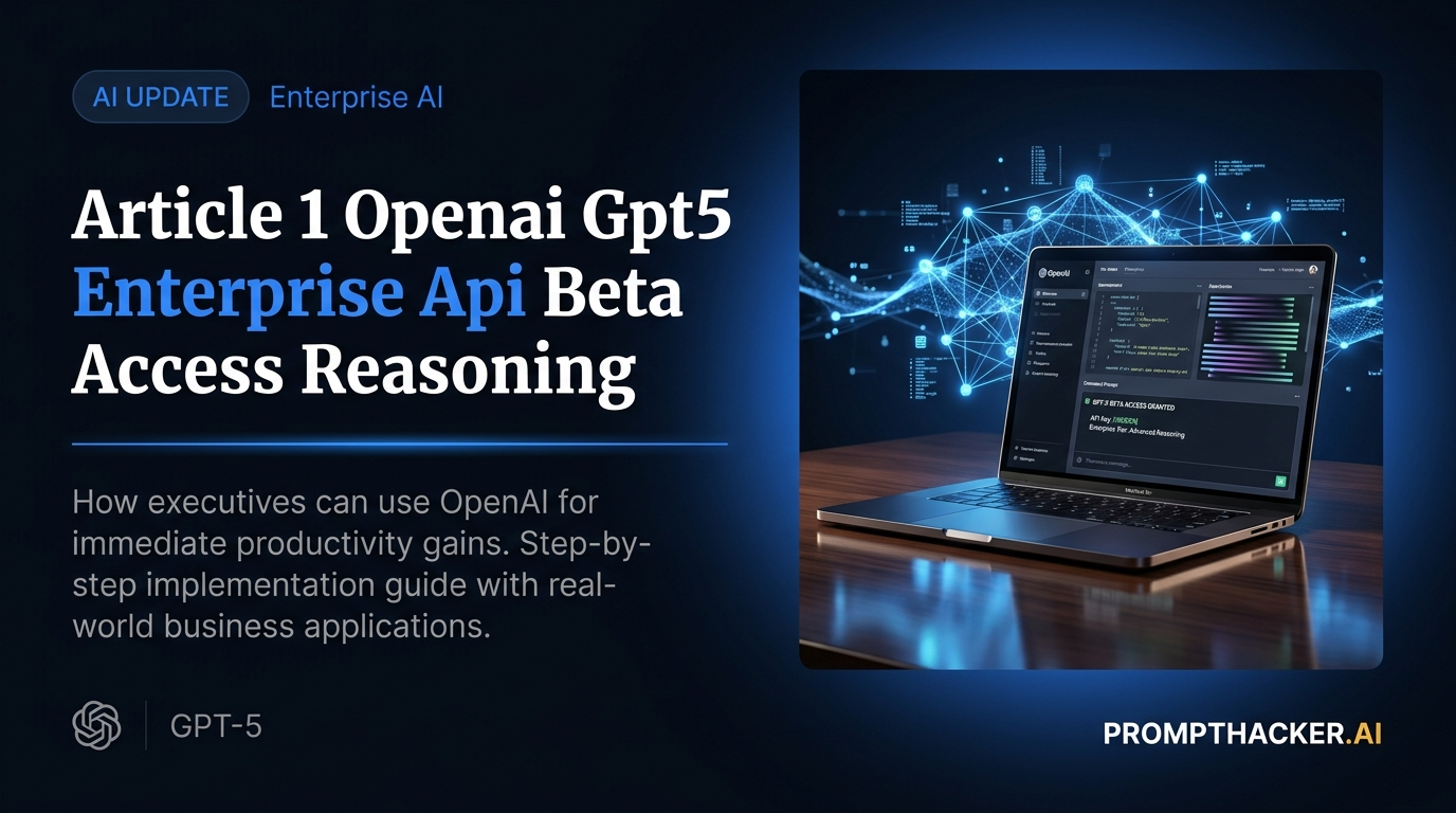 openai gpt5 enterprise api beta access reasoning