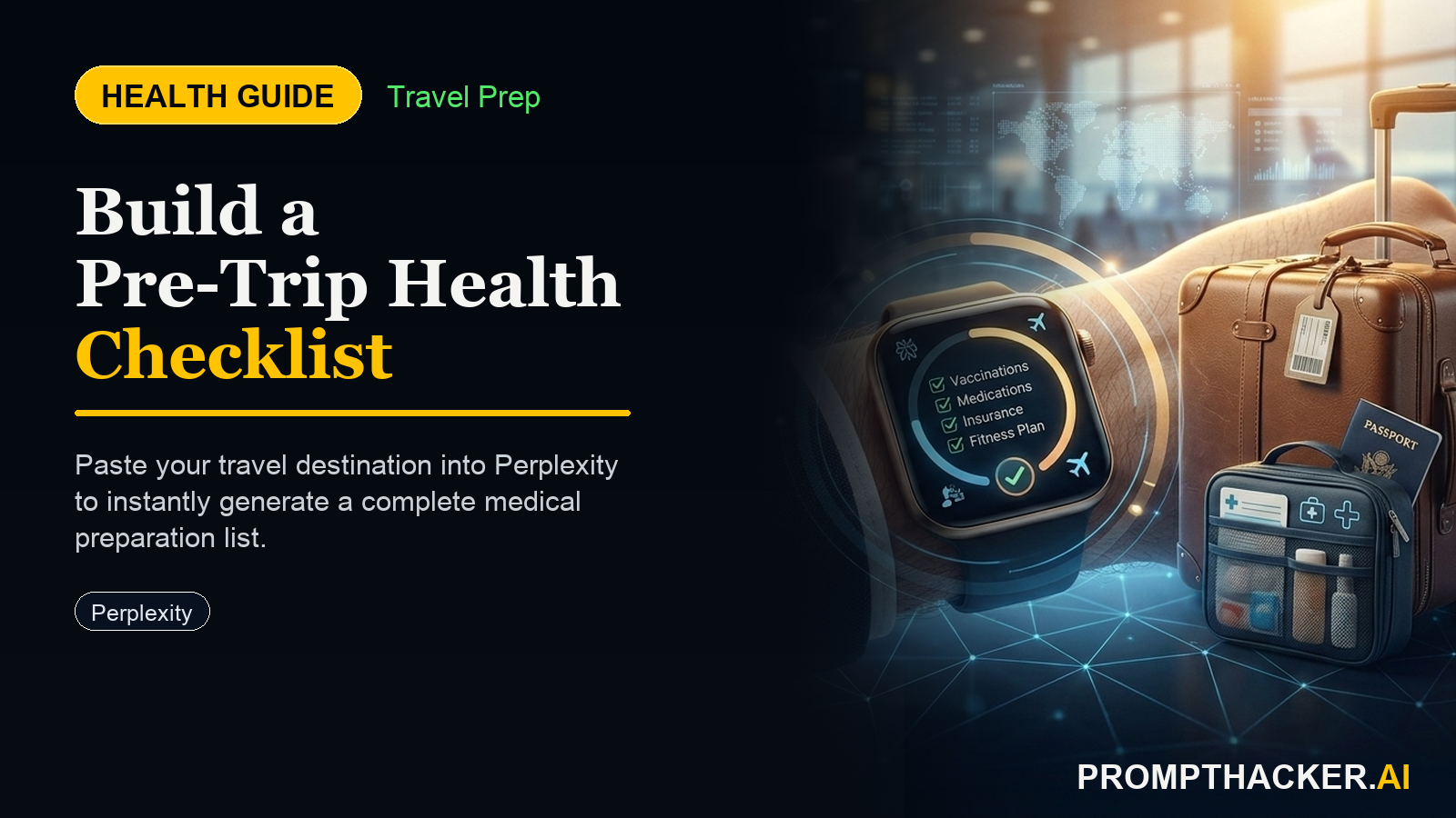 ai pre trip health checklist perplexity travel