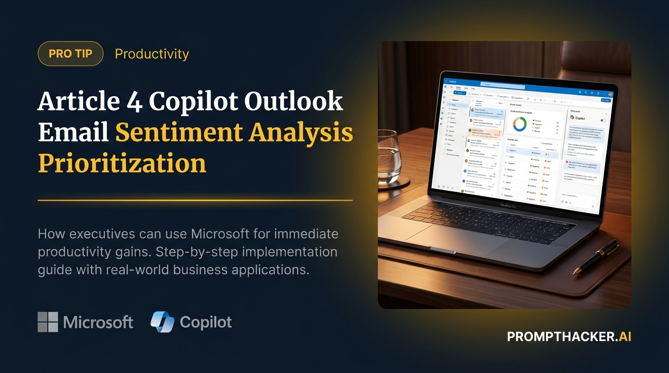 copilot outlook email sentiment analysis prioritization