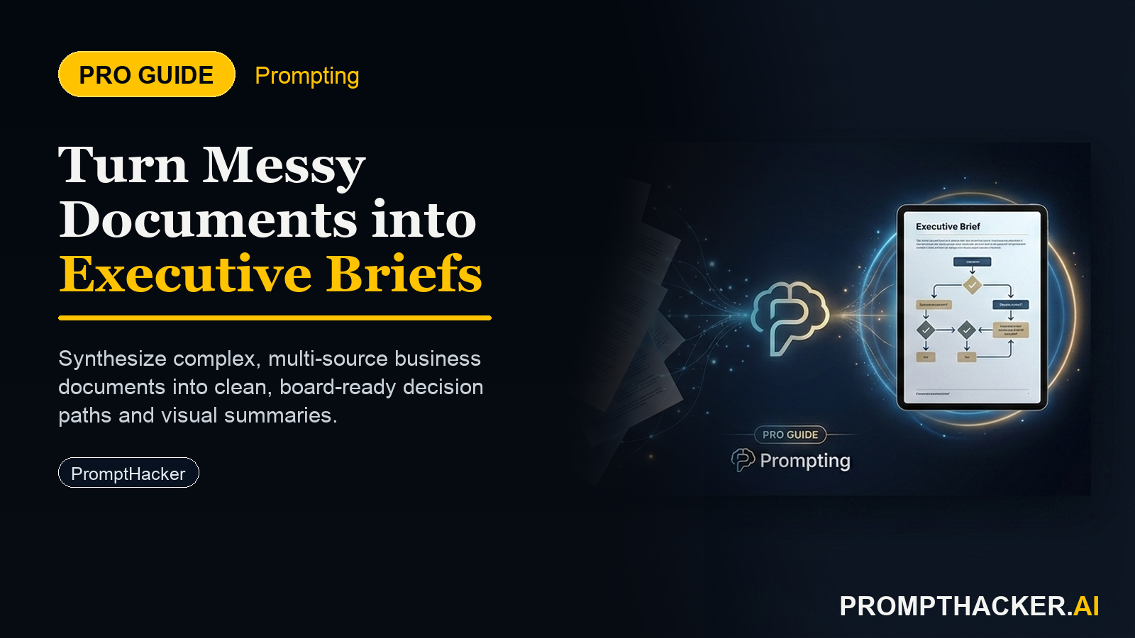 ai strategic document synthesis decision briefs