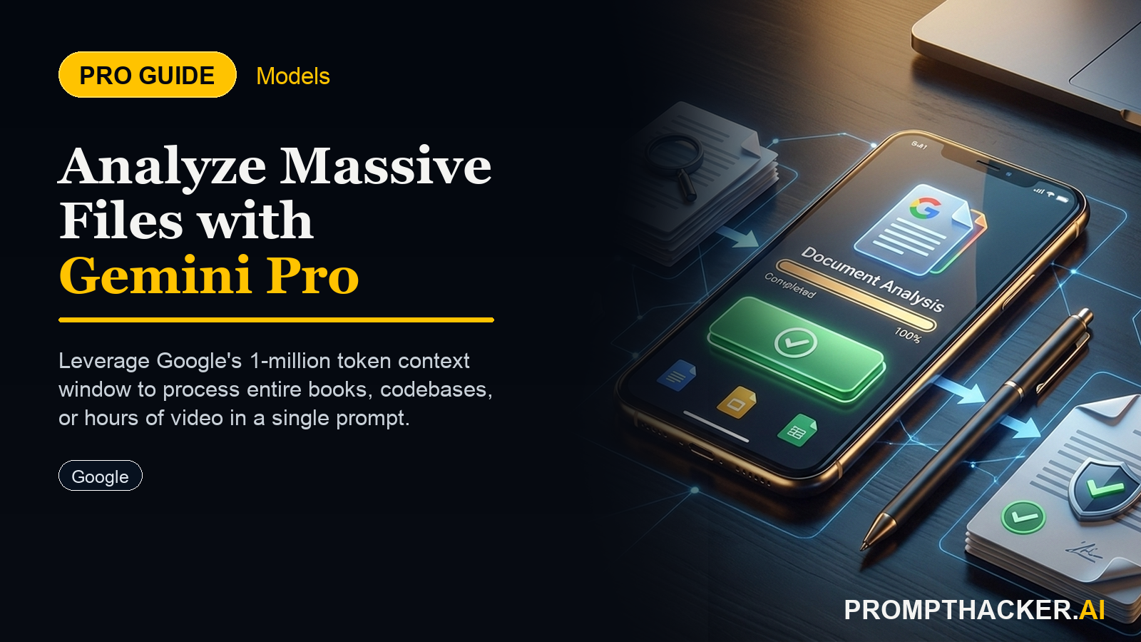 gemini pro 1 million token context window ai