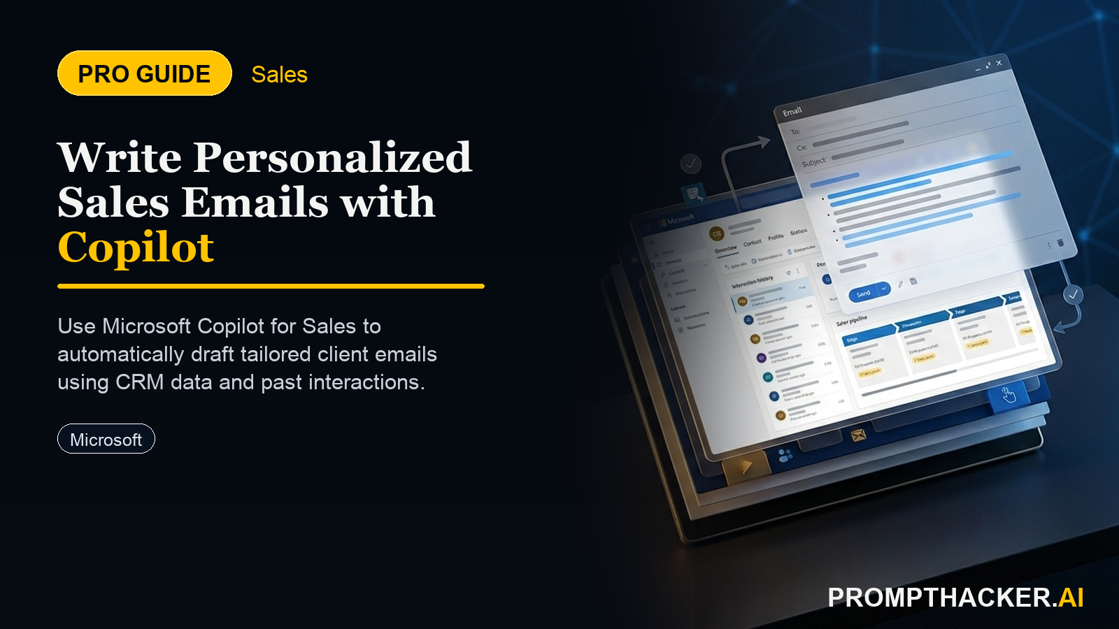 microsoft copilot sales personalized emails