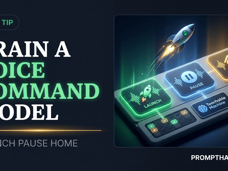 A child-safe space mission console responding to launch, pause, and home voice commands.